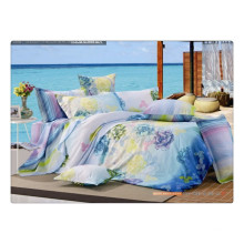 40s 128 * 68 Floral Pigmento Impressão Damasco Duvet Cover / 100% Algodão Green Duvet Cover / American Duvet Cover